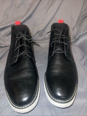 Men's Tayno Desert Chukka Boots Soft Black Leather